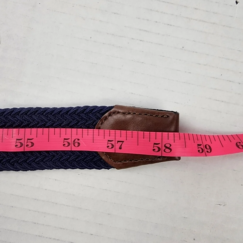 Saddlebred Comfort Flex Navy Belt Mens 3X Big&Tall Nylon Braided Nylon Stretch